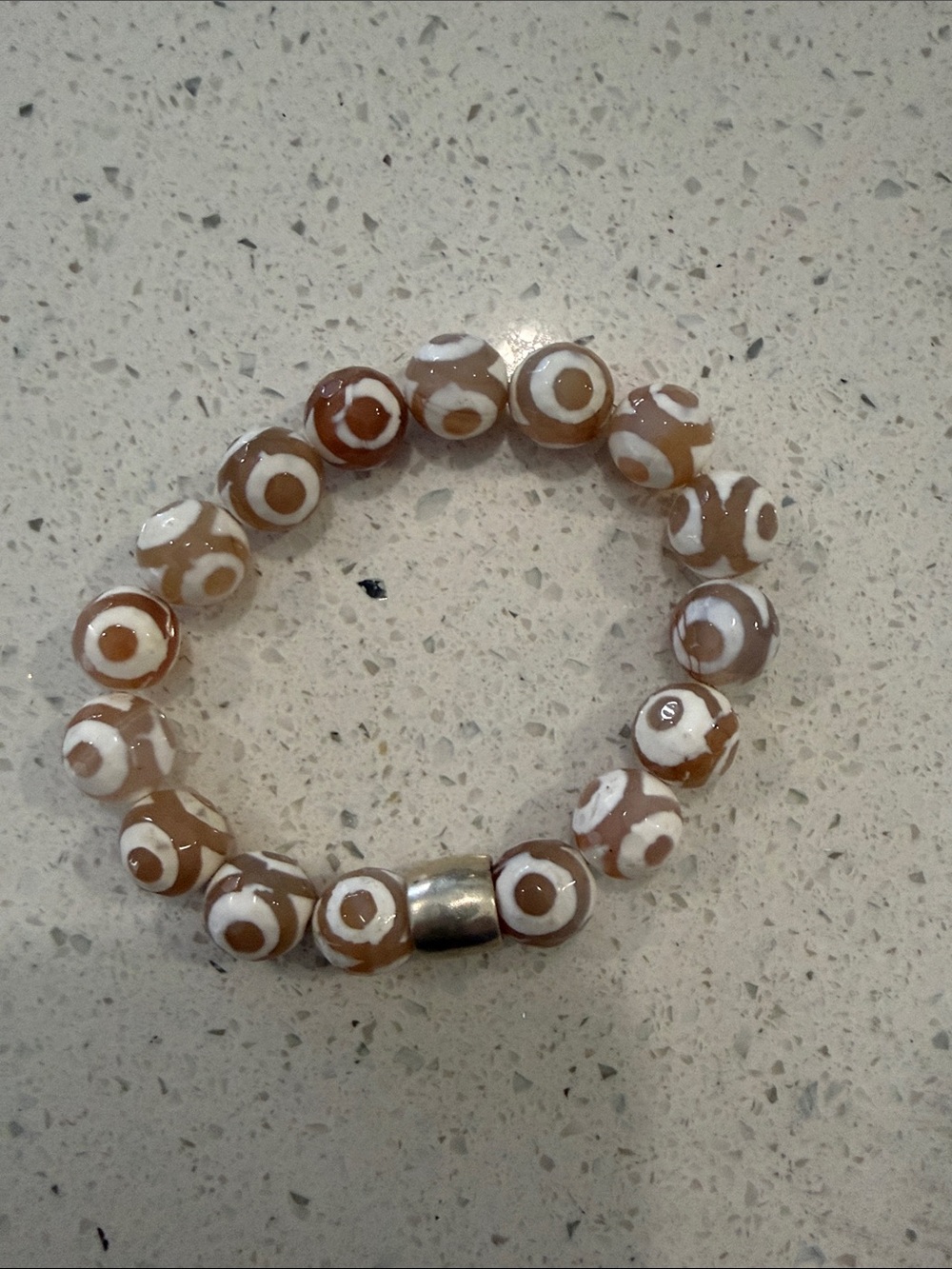 Silpada Safari beaded stretch bracelet